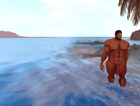 big dicked cam heyward at private beach
