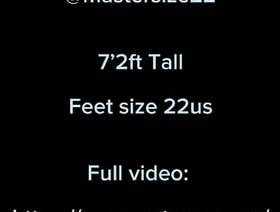 Enjoy the view of my size 22us soles showing off to you