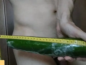 The biggest cucumber ever inserted!