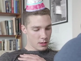 Young men celebrate birthday with raw anal penetration