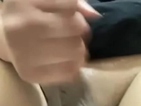 RUBBING MY SHAVED 19yr Dick