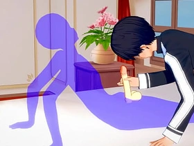 Sword Art Online Yaoi - Kirito Handjob and anal with creampie - Sissy crossdress Japanese Asian Manga Anime Film  Game Porn Gay