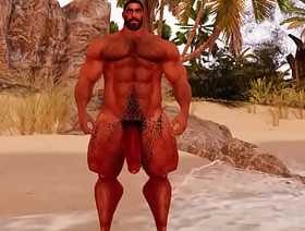 naked football hunks at private beach