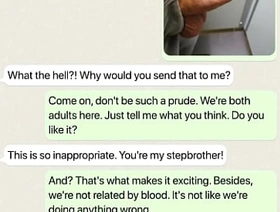Sending a Dick Pic to My Stepsister and Waiting For Her Reaction - What will happen next? undefined AI-generated