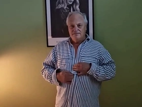 horny old man Chris show off