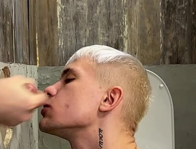 GloryHole Guy Gives Himself To Strangers And Gets Awesome Throat And Ass Fuck With Cumshots
