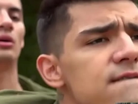 Latin Soldiers fuck outdoors@MilitaryCocks.com