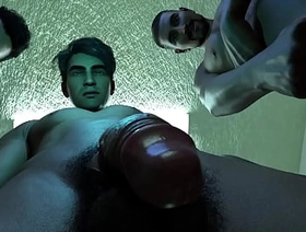 Summer Vaction #32 - Group Masturbating
